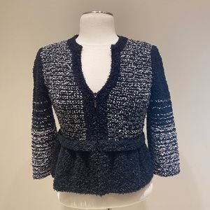 St John Couture Zip Up Blazer/ Sweater